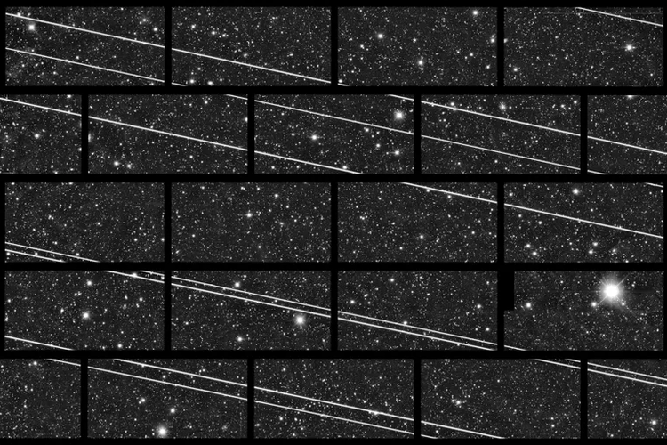 LEO satellite trails