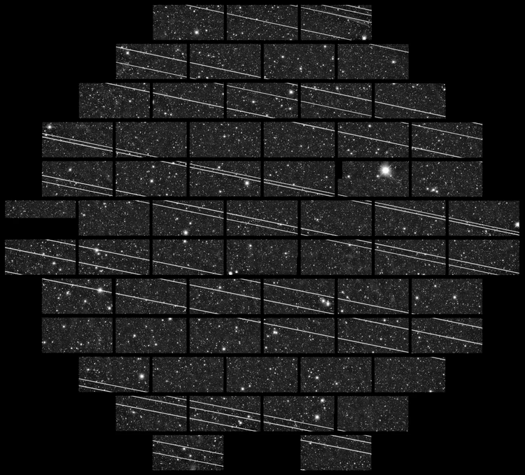LEO satellite trails